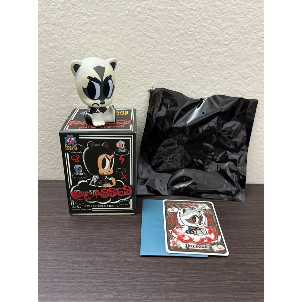 Kaleidos Creative Tiny Shiny Hineys Badasses Blind Box Figure - Racoon